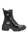 Tua By Braccialini Woman Ankle Boots Black Size 6 Synthetisches Material, Textile Fibers In Black
