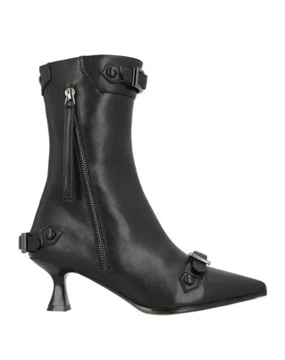 Tua By Braccialini Woman Ankle Boots Black Size 7 Synthetisches Material