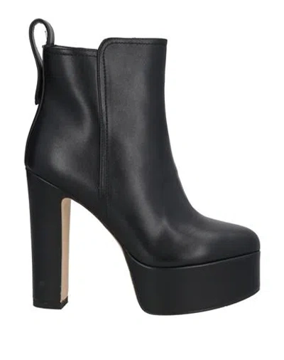 Tua By Braccialini Woman Ankle Boots Black Size 7 Textile Fibers