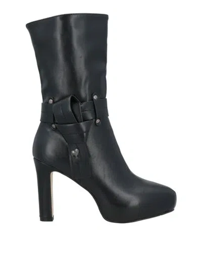 Tua By Braccialini Woman Ankle Boots Black Size 8 Textile Fibers