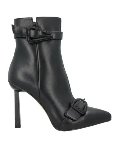 Tua By Braccialini Woman Ankle Boots Black Size 8 Textile Fibers