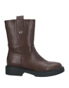 Tua By Braccialini Woman Ankle Boots Chocolate Brown Size 6 Synthetisches Material In Brown
