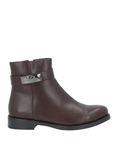 Tua By Braccialini Woman Ankle Boots Chocolate Brown Size 7 Synthetic Material