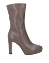 Tua By Braccialini Woman Ankle Boots Khaki Size 8 Textile Fibers In Beige