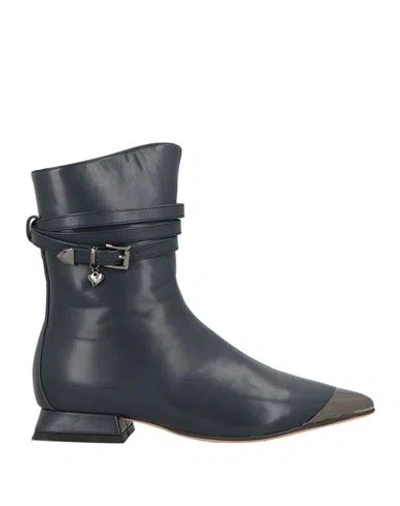 Tua By Braccialini Woman Ankle Boots Midnight Blue Size 8 Synthetisches Material