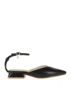 Tua By Braccialini Woman Ballet Flats Black Size 6 Textile Fibers, Plastic In Black