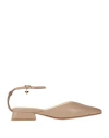 Tua By Braccialini Woman Ballet Flats Sand Size 8 Textile Fibers In Beige