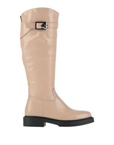 Tua By Braccialini Woman Boot Beige Size 8 Synthetic Fibers