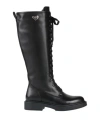 Tua By Braccialini Woman Boot Black Size 8 Textile Fibers In Black