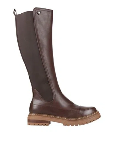 Tua By Braccialini Woman Boot Brown Size 11 Synthetisches Material, Textile Fibers