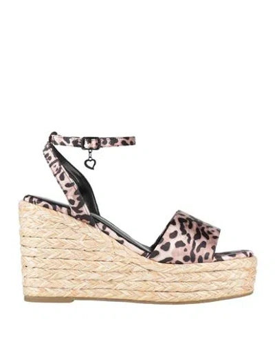 Tua By Braccialini Woman Espadrilles Light Brown Size 9 Textile Fibers In Metallic