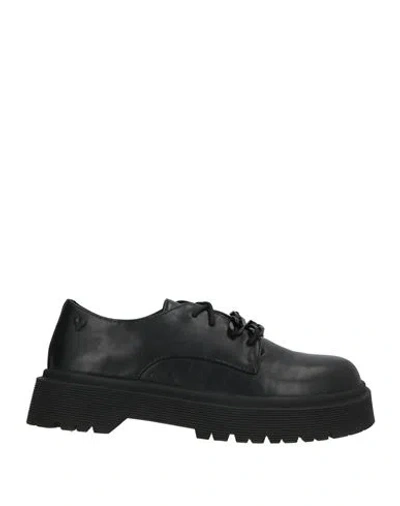 Tua By Braccialini Woman Lace-up Shoes Black Size 6 Synthetic Material