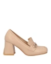 Tua By Braccialini Woman Loafers Beige Size 8 Calfskin