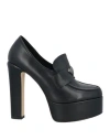 Tua By Braccialini Woman Loafers Black Size 10 Calfskin In Black