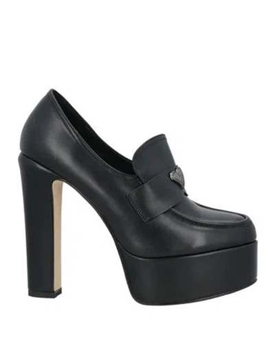 Tua By Braccialini Woman Loafers Black Size 10 Calfskin