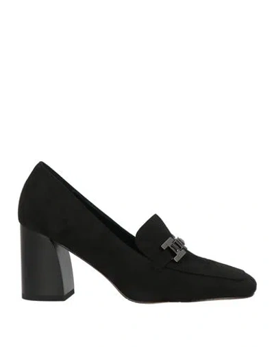 Tua By Braccialini Woman Loafers Black Size 11 Textile Fibers