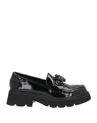 Tua By Braccialini Woman Loafers Black Size 6 Synthetic Fibers