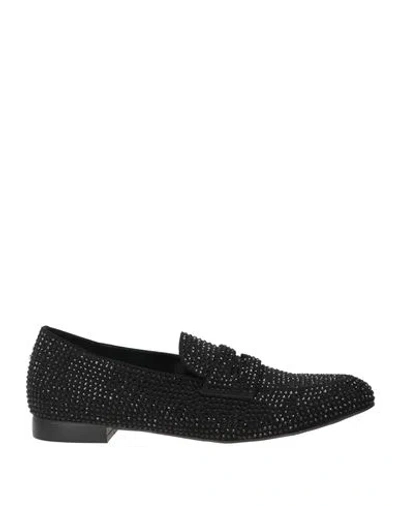 Tua By Braccialini Woman Loafers Black Size 8 Textile Fibers