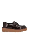 Tua By Braccialini Woman Loafers Burgundy Size 8 Synthetisches Material In Brown