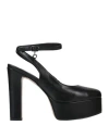 Tua By Braccialini Woman Pumps Black Size 11 Textile Fibers In Black