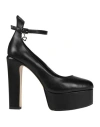 Tua By Braccialini Woman Pumps Black Size 8 Textile Fibers In Black