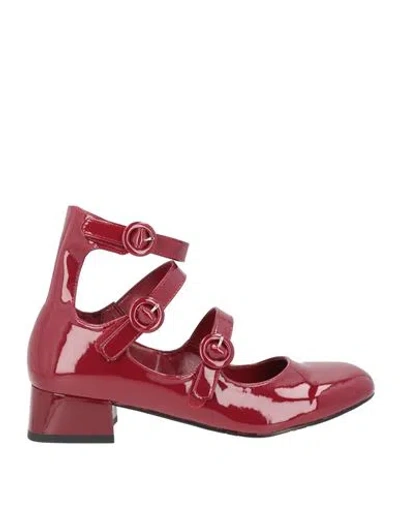 Tua By Braccialini Woman Pumps Brick Size 9 Textile Fibers In Red