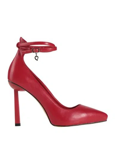 Tua By Braccialini Woman Pumps Red Size 8 Textile Fibers