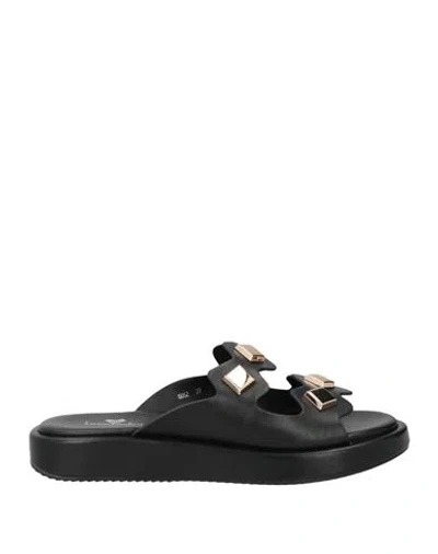 Tua By Braccialini Woman Sandals Black Size 9 Textile Fibers