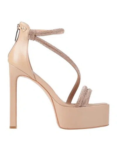 Tua By Braccialini Woman Sandals Blush Size 8 Textile Fibers In Pink