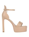 Tua By Braccialini Woman Sandals Blush Size 8 Textile Fibers In Pink