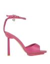 Tua By Braccialini Woman Sandals Fuchsia Size 8 Textile Fibers In Pink