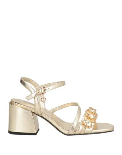 Tua By Braccialini Woman Sandals Gold Size 7 Synthetisches Material