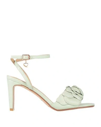 Tua By Braccialini Woman Sandals Light Green Size 8 Textile Fibers