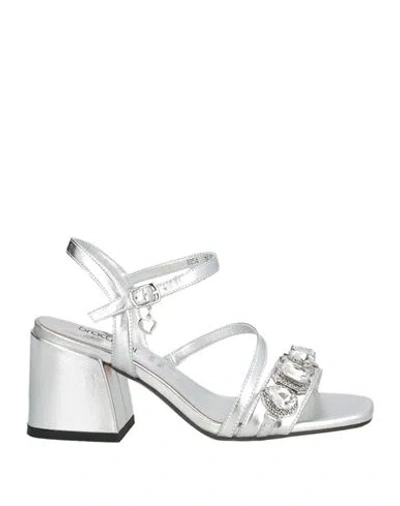 Tua By Braccialini Woman Sandals Silver Size 7 Synthetisches Material