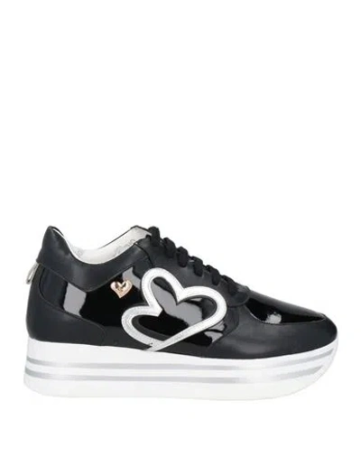 Tua By Braccialini Woman Sneakers Black Size 6 Textile Fibers