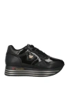 Tua By Braccialini Woman Sneakers Black Size 8 Textile Fibers