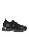 Tua By Braccialini Woman Sneakers Black Size 8 Textile Fibers, Synthetisches Material In Black