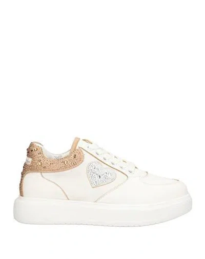 Tua By Braccialini Woman Sneakers White Size 6 Synthetisches Material, Textile Fibers