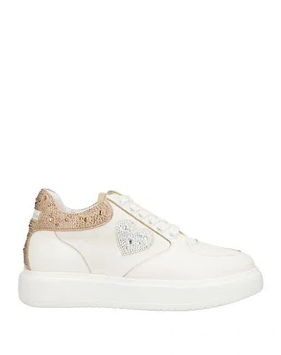 Tua By Braccialini Woman Sneakers White Size 8 Textile Fibers