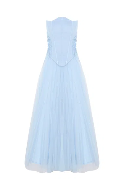 Tuba Ergin Women's Blue Alie Corset Set