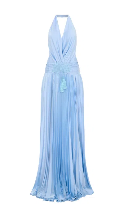 Tuba Ergin Women's Blue Antionette Maxi Dress