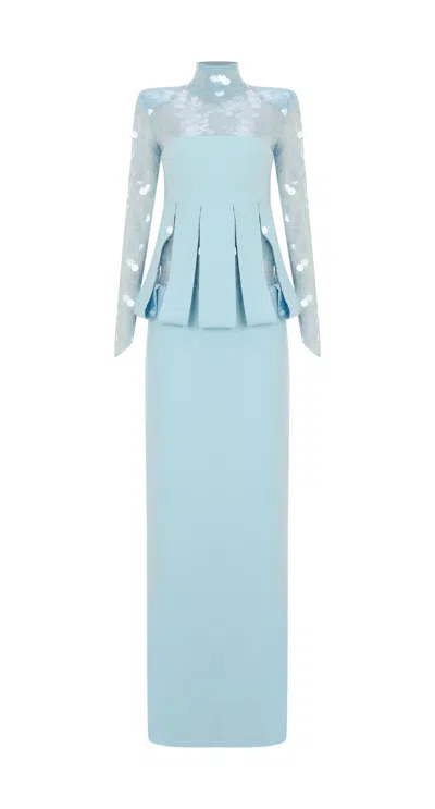 Tuba Ergin Women's Blue Pasifica Maxi Dress