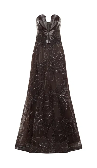 Tuba Ergin Women's Brown Anabelle Maxi Dress