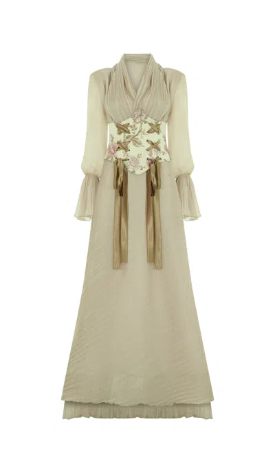 Tuba Ergin Women's Neutrals Alice Maxi Dress