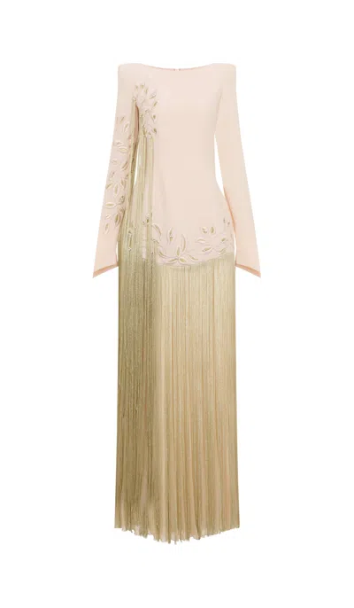 Tuba Ergin Women's Neutrals Blanche Maxi Dress In Gold
