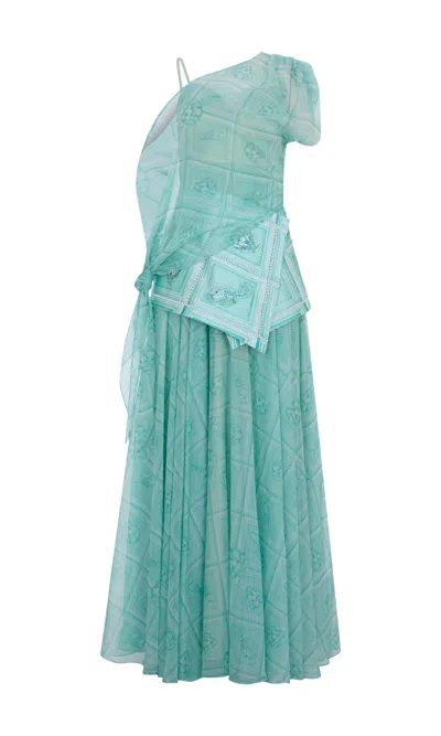 Tuba Ergin Women's Tauria Maxi Dress In Blue