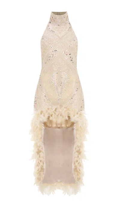 Tuba Ergin Women's Wilma Mini Dress In Neutral