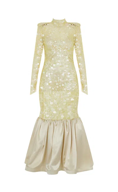 Tuba Ergin Women's Yellow Salila Maxi Dress In Neutral