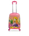 Tucci 18" Luggage Carry On Suitcase Kids Travel Suitcase In Goldy Mermaid