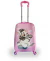 Tucci 18" Luggage Carry On Suitcase Kids Travel Suitcase In Lil Zebra